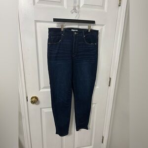 LOFT Women's Deep Indigo Skinny Jeans